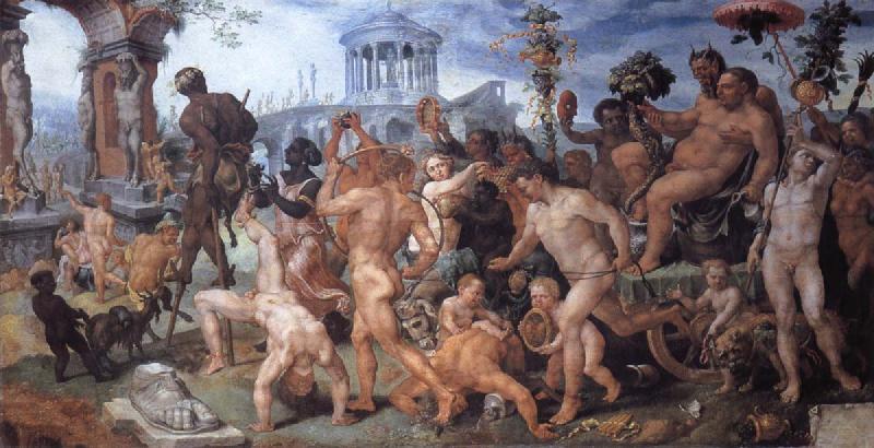 Maerten van heemskerck Triumph of Bacchus Germany oil painting art